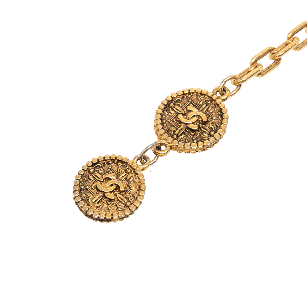 Pre-Loved Chanel Gold Plated CC Medallion Chain Belt - Picture 2 of 4